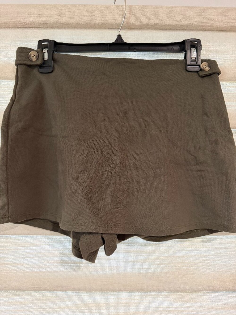 Altar'd State army green shorts with front overlay (size M)